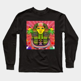 egyptian king pharaoh egypt  tutakhamun Long Sleeve T-Shirt